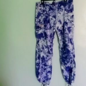 An awesome pair of purple tie dye UFO pants